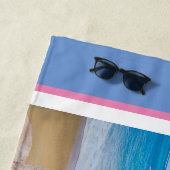 サンハットの可愛いアルパカ3個がパーソナライズ ビーチタオル (インサイチュ)