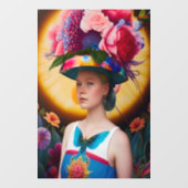 サンハットフローラの女性 ウィンドウサイン (シート)