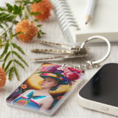 サンハットフローラの女性 キーホルダー (正面右)