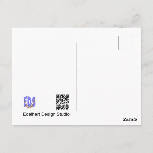 サンハット フラワーズ カスタム テキスト ハッピーバースデー ポストカード (裏面)