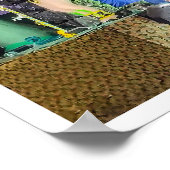 サンバの学校は写真コラージュ、モンテビデオをパレード ポスター (角)