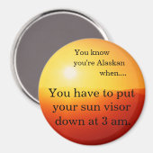 サンバイザー午前3時。 マグネット (正面/裏面)