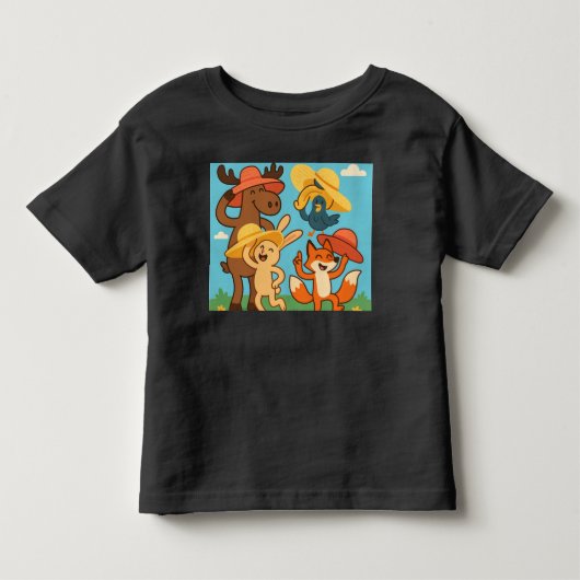 サンバイバイ シェナニガンズ - 面白い動物の夏 トドラーTシャツ (正面)