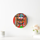 サンバカーニバルカラーズハクナマタブリング.png ラウンド壁時計 (ホーム)