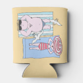 サンバザーズおもしろいアットビーチハンドドローアート 缶クーラー (裏面)