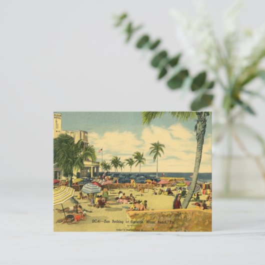 サンバッシングシーサイドアットマイアミビーチ。 シーズンポストカード (スタンド正面)