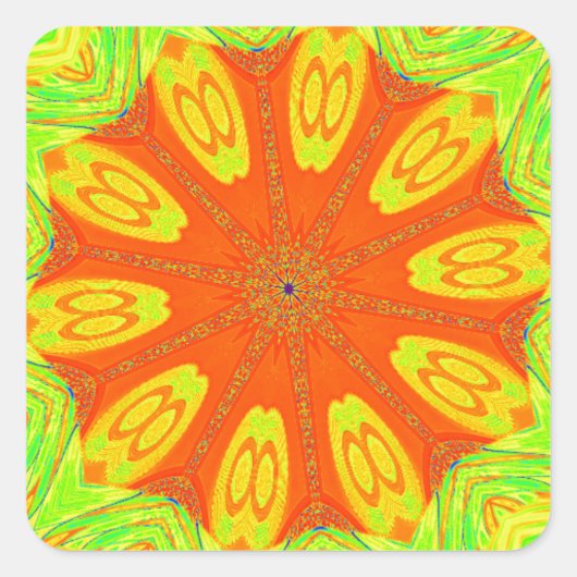 サンバモティーキアートプリント スクエアシール (正面)