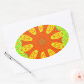 サンバモティーキアートプリント 楕円形シール (封筒)