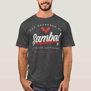 サンバルインドネシアフードおもしろいレトロ Tシャツ