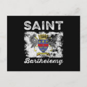 サンバルテレミー動揺して国旗 ポストカード (正面)