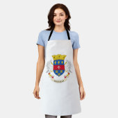サンバルテレミー国旗 エプロン (着用した状態)