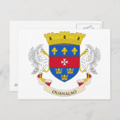 サンバルテレミー国旗 ポストカード (正面/裏面)