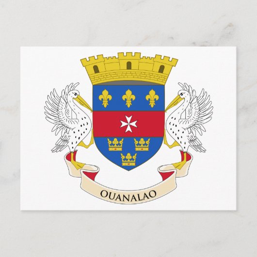 サンバルテレミー国旗 ポストカード (正面)