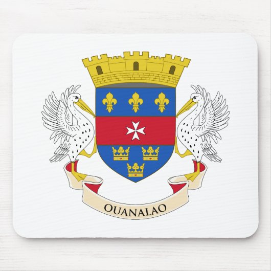 サンバルテレミー国旗 マウスパッド (正面)