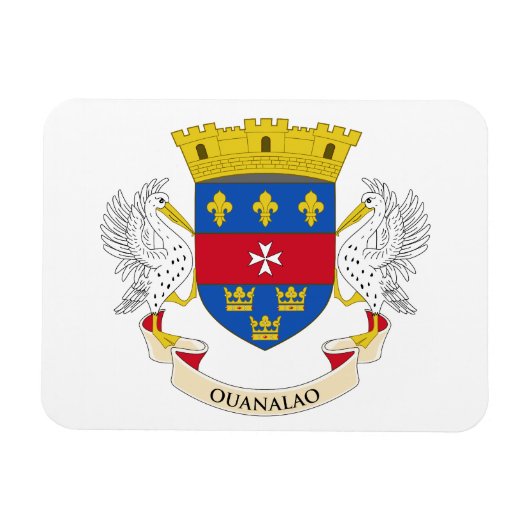 サンバルテレミー国旗 マグネット (横)