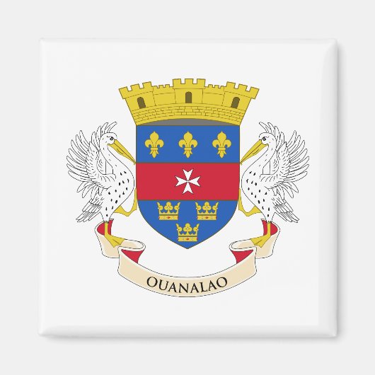 サンバルテレミー国旗 マグネット (正面)