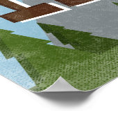 サンバレーアイダホおもしろいレトロスノーウィースマウンテン ポスター (角)