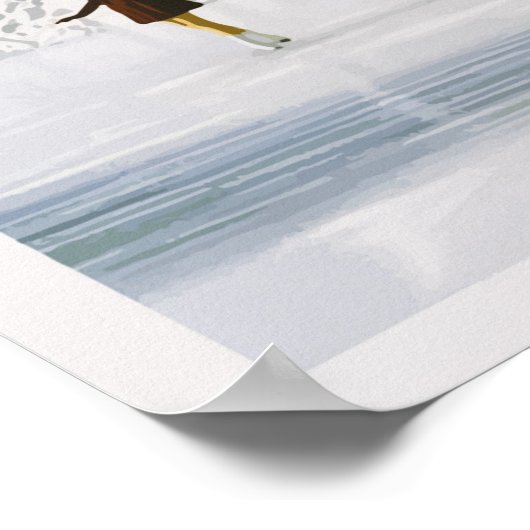 サンバレーアイダホヴィンテージ旅行ポスター ポスター (角)