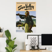 サンバレーアイダホヴィンテージ旅行ポスター ポスター (ホームオフィス)