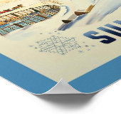 サンバレーアイダホヴィンテージ旅行ポスター ポスター (角)