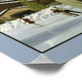 サンバレーアイダホヴィンテージ旅行ポスター ポスター (角)