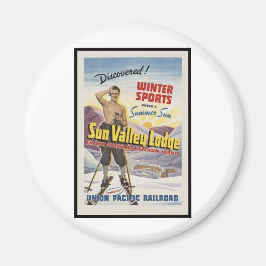 サンバレーロッジアイダホ マグネット (正面)