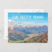 サンバレー,アイダホ,ヴィンテージ旅行スタイル ポストカード (正面/裏面)