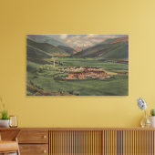 サンバレー、IDView of Sun Valley Lodge キャンバスプリント (インサイチュ (リビング))