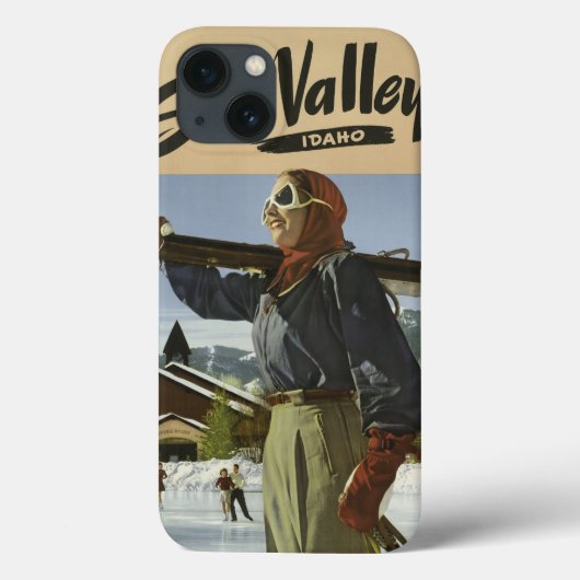 サンバレーUSAヴィンテージトラベルケース Case-Mate iPhoneケース (裏面)