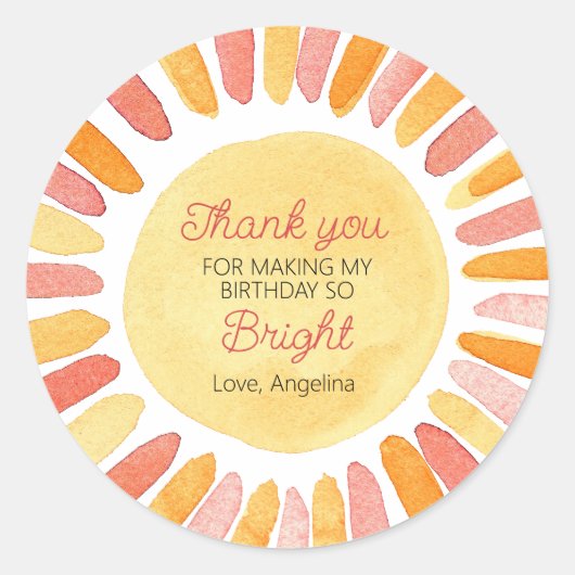 サンバースデーのまわりにタパーティー第1回 ラウンドシール (正面)