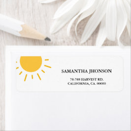 サンバースデーのまわりにパーティーの最初の旅 ラベル