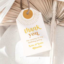 サンバースデーパーティーメッセージカード | Trip のまわりに The Sun ギフトタグ