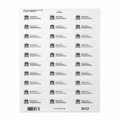 サンバーナルイメージオン差出人住所 ラベル (フルシート)