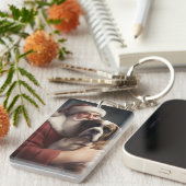 サンバーナルドウィズサンタクロースフェスティバルクリスマス キーホルダー (正面右)