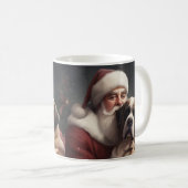 サンバーナルドウィズサンタクロースフェスティバルクリスマス コーヒーマグカップ (正面右)