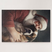 サンバーナルドウィズサンタクロースフェスティバルクリスマス ジグソーパズル (横)