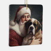 サンバーナルドウィズサンタクロースフェスティバルクリスマス セラミックオーナメント (右)