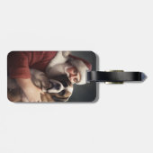 サンバーナルドウィズサンタクロースフェスティバルクリスマス ラゲッジタグ (裏面横)