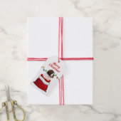 サンバーナルドパピーインサンタバッグ ギフトタグ (より糸付き)