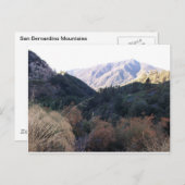 サンバーナーディーノ山脈 ポストカード (正面/裏面)