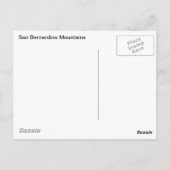 サンバーナーディーノ山脈 ポストカード (裏面)