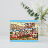 サンバーナーディーノ カリフォルニア州 挨拶 ポストカード (スタンド正面)