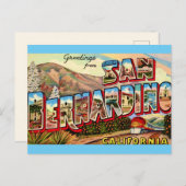 サンバーナーディーノ カリフォルニア州 挨拶 ポストカード (正面/裏面)