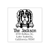 サンバーナードカスタムドッグ差出人住所 ラバースタンプ (インプリント)