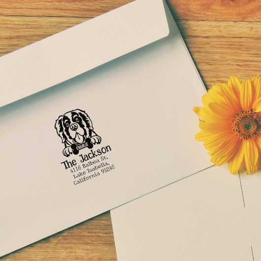 サンバーナードカスタムドッグ差出人住所 ラバースタンプ