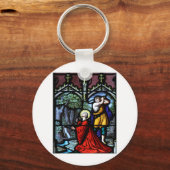 サンバーバラの殉教ステンドグラス・アート キーホルダー (正面)