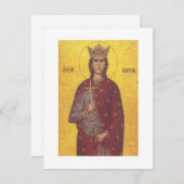 サンバーバラアイコンウィズ祈りの言葉 ノートカード (正面/裏面)