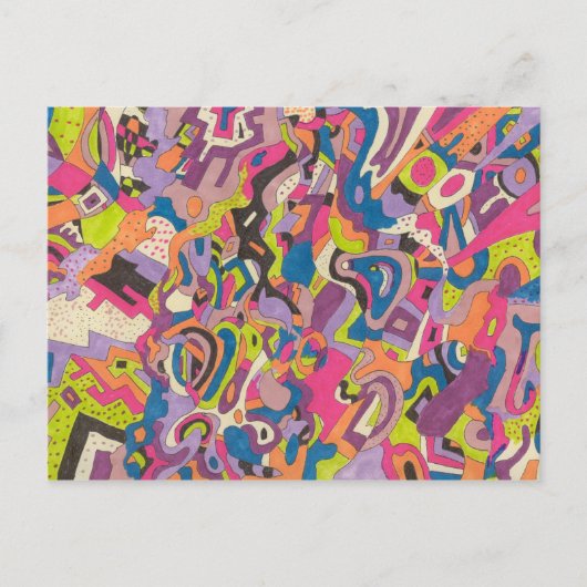 「サンバ」抽象芸術 ポストカード (正面)