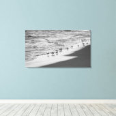 サンパイパーを追いかける キャンバスプリント (インサイチュ (ウッドフロア))