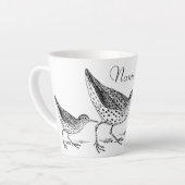 サンパイパーショアバード雷鳴_入り カフェラテマグ (左アングル)